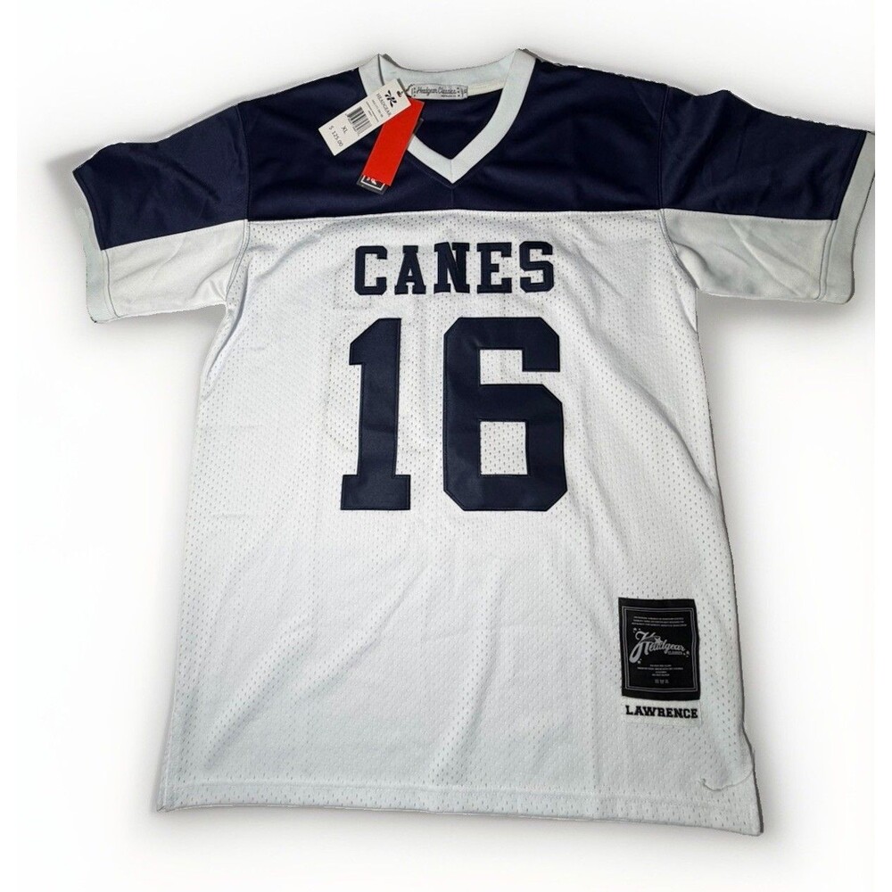 NWT Headgear Classics Trevor Lawrence #16 High School Jersey XL White Navy